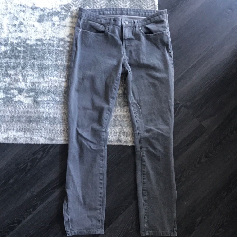Helmut Lang Grey Jeans with Zipper Size 27